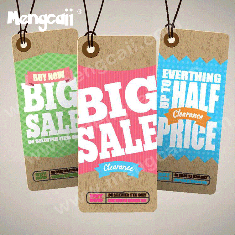 Kraft paper clothing tags biodegradable cards recyclable cardboard labels