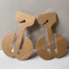 Mengcaii slipper paper hooks are high quality, sustainable, eco-friendly, fully recyclable and biodegradable fashion shoe hooks made from high pressure composite fiber cardboard.