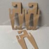Custom-made environmentally friendly kraft paper shoe hooks FSC degradable recycled paper hooks color cardboard shoe hooks