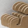 Customized flip-flops cardboard shoe hooks eco friendly degradable recyclable paper hooks FSC kraft paper hanging cards