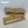 Towel hooks made of FSC renewable kraft paperboard, recyclable and biodegradable, used for display and hanging of sports towels, scarves, silk scarves, tablecloths and shower curtains