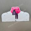 Recyclable cardboard children's clothing paper hangers customized by the Pekkle brand are used to display clothing in Costco supermarkets. The material is recyclable and biodegradable and is suitable for displaying children's clothing sizes.