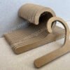 Paper hooks made of FSC recycled kraft cardboard, in a straight shape, recyclable and biodegradable, used for hanging packaging boxes and bags