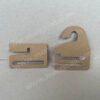Tie cardboard hooks made of FSC eco-friendly renewable cardboard, recyclable and biodegradable, used for belt hooks and other small hook applications