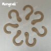 Question mark-shaped paper hooks made of FSC renewable kraft cardboard are recyclable and biodegradable and can be used for cloth hooks, hanger hooks, etc. to replace plastic question mark hooks.