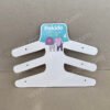 The three-layer children's clothing cardboard hanger commissioned by the PEKKLE brand is made of environmentally friendly and renewable cardboard and is displayed in the COSTCO shopping mall. The recyclable and eco-friendly material gives the brand its responsibility for environmental protection.