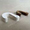 Cardboard question mark hook, FSC kraft paper fabric hook, available in white and kraft paper colors, made of renewable and degradable paper materials