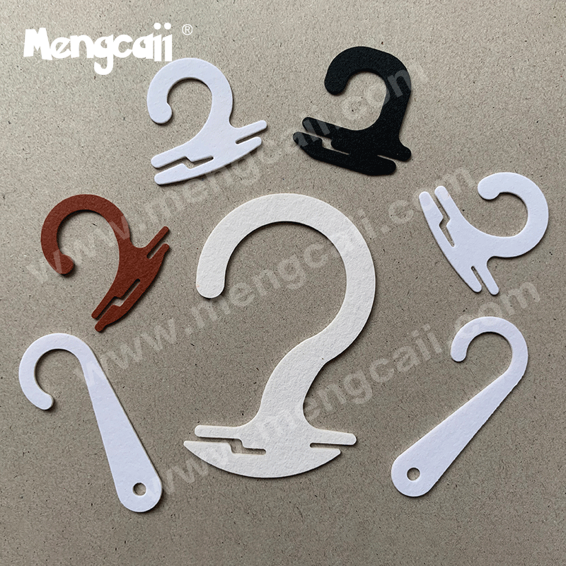 Sock hooks made of Mengcaii special paper have the same hardness and toughness as plastic, but they are made of recycled paper, degradable and recyclable