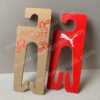 Cardboard hook for slippers, made of high-hardness cardboard, renewable, degradable, eco-friendly, and can be customized with various printing and hot stamping effects