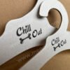 A pet cardboard hanger commissioned by the Chill Out brand. It is made of renewable cardboard, recyclable and completely biodegradable. It is used for the display of pet clothes, back cards and pet supplies.