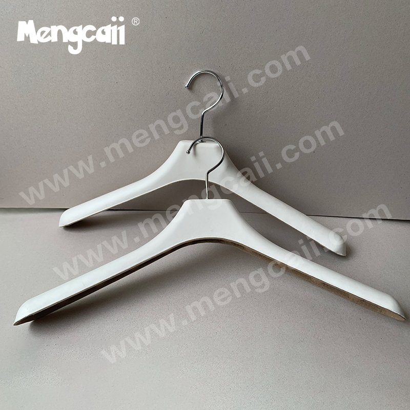 Pulp hangers replace plastic hangers and wood hangers as the best way to display suit jackets